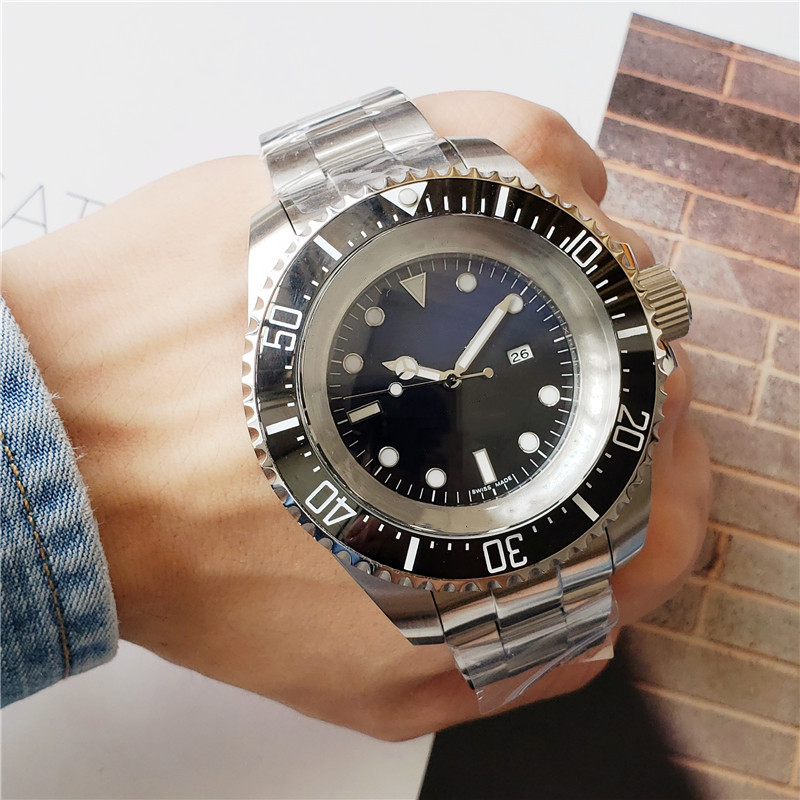 

Top Quality Big Mens Luxury Watch Sea Challenge 51mm All Solid Stainless Steel Ceramic Bezel Mens Designers Watches Automatic Movement Clock, Slivery;brown