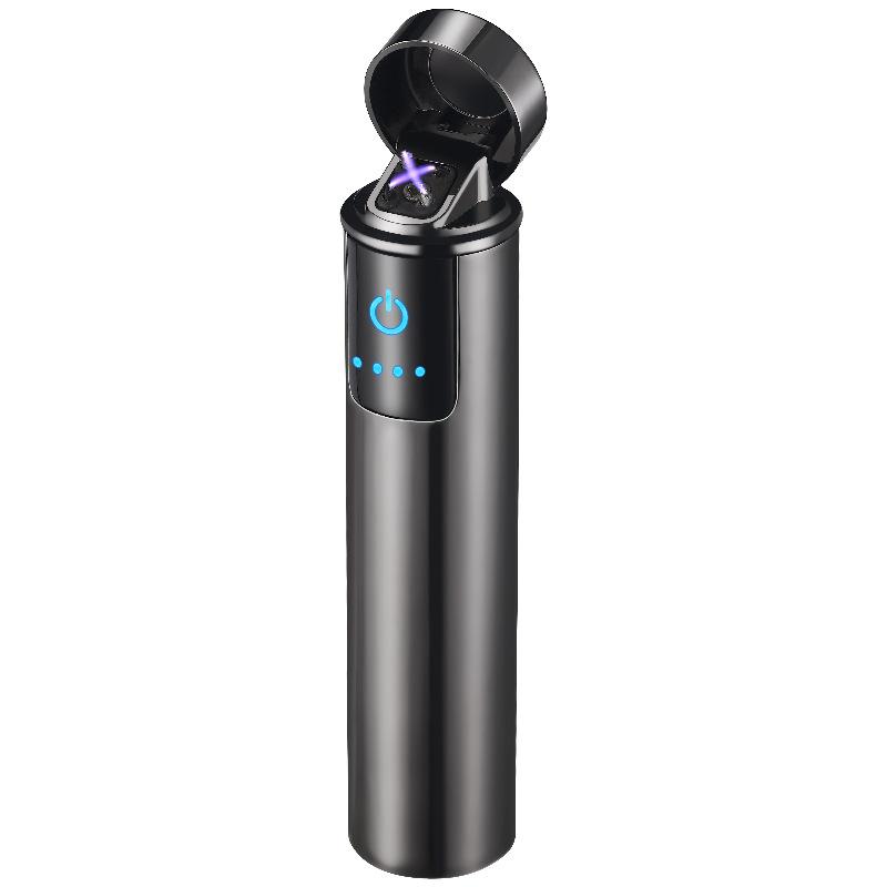 

Double fire cross twin arc pulse electric arc lighter colorful charge usb lighters windproof Power display Customizable