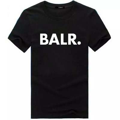 

Brand Designer Balr T Shirts street tide casual short-sleeved round neck loose short-sleeved cotton men's personality men's T-shirt Free Shi, White;black