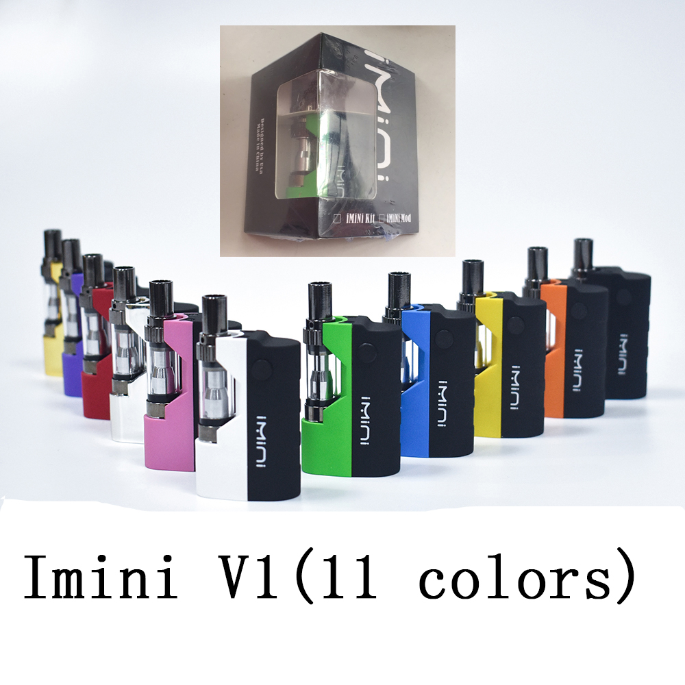 

Original Imini Vaporizer Kit 500mAh Battery Mod E Cigarette Liberty V1 Tank Wax Atomizer vape pen Starter Kits For thick oil cartridges 11 Colors