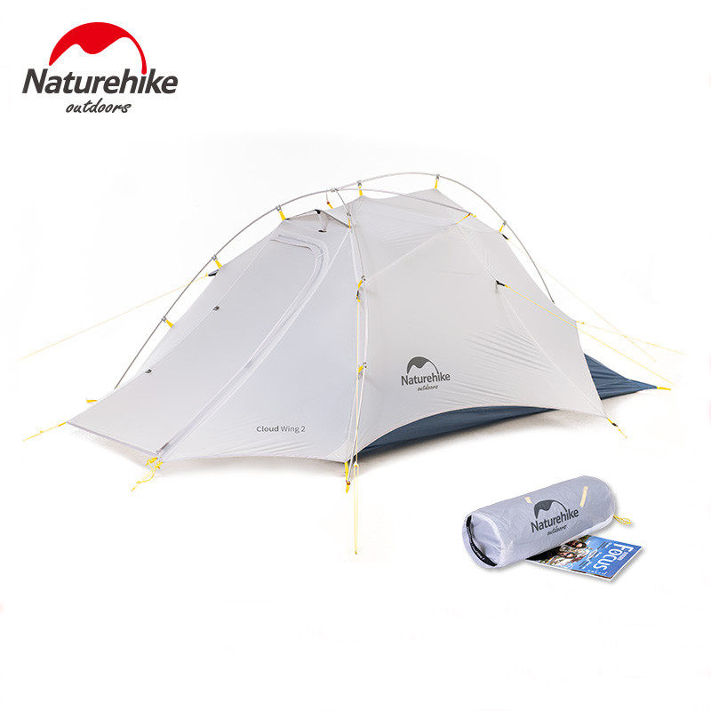 

Naturehike 2 Person Camping 15D Double-layer Waterproof Dome Tent Ultralight Rainproof Sunscreen 4 Season Outdoor Portable Tent