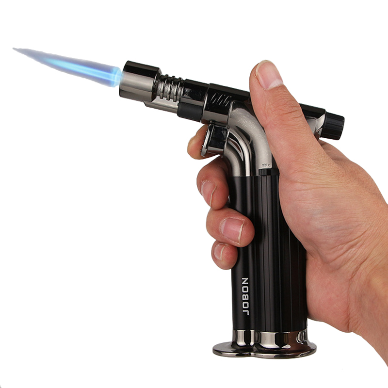 2020 JOBON Table Blow Torch Lighter Refillable Windproof Straight Flame