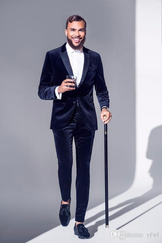 

Classic Velveteen tuxedos groom wedding men suits mens wedding suits tuxedo costumes de smoking pour hommes men(Jacket+Pants+Tie) 253, Same as image