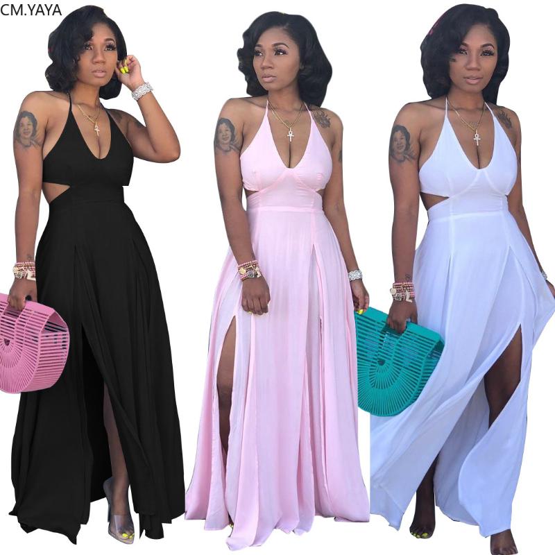 open side maxi dress