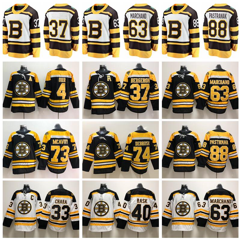 

2019 Winter Classic Boston Bruins Hockey Zdeno Chara Patrice Bergeron Jersey Brad Marchand David Pastrnak 40 Tuukka Rask 46 David Krejci Man, Man white
