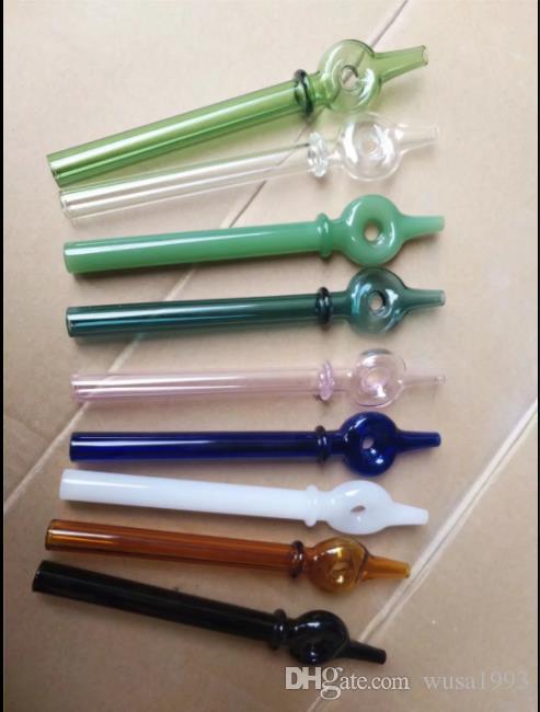 

Coloured Ring Glass Straight Pipe Wholesale Bongs Oil Burner Pipes Water Pipes Glass Pipe Oil Rigs Smoking Free Shipping