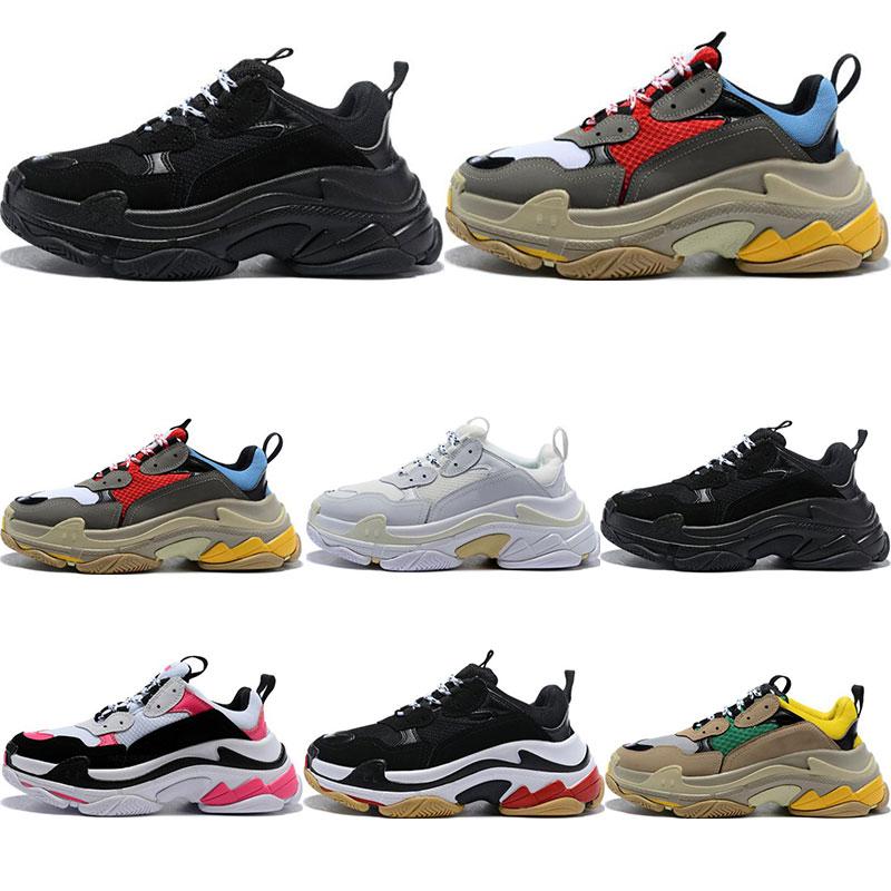 Designer Shoes Fashion Paris 17FW Triple S Sneaker Casual Dad Shoes for Men's Women Black pink white Sports sneakers Size 36-45 -05