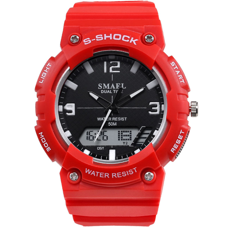 

SMAEL brand Men Fashion Watch Students Watch Electronic Watch Male Military Style Table Fashion Casual 1539C, Gray
