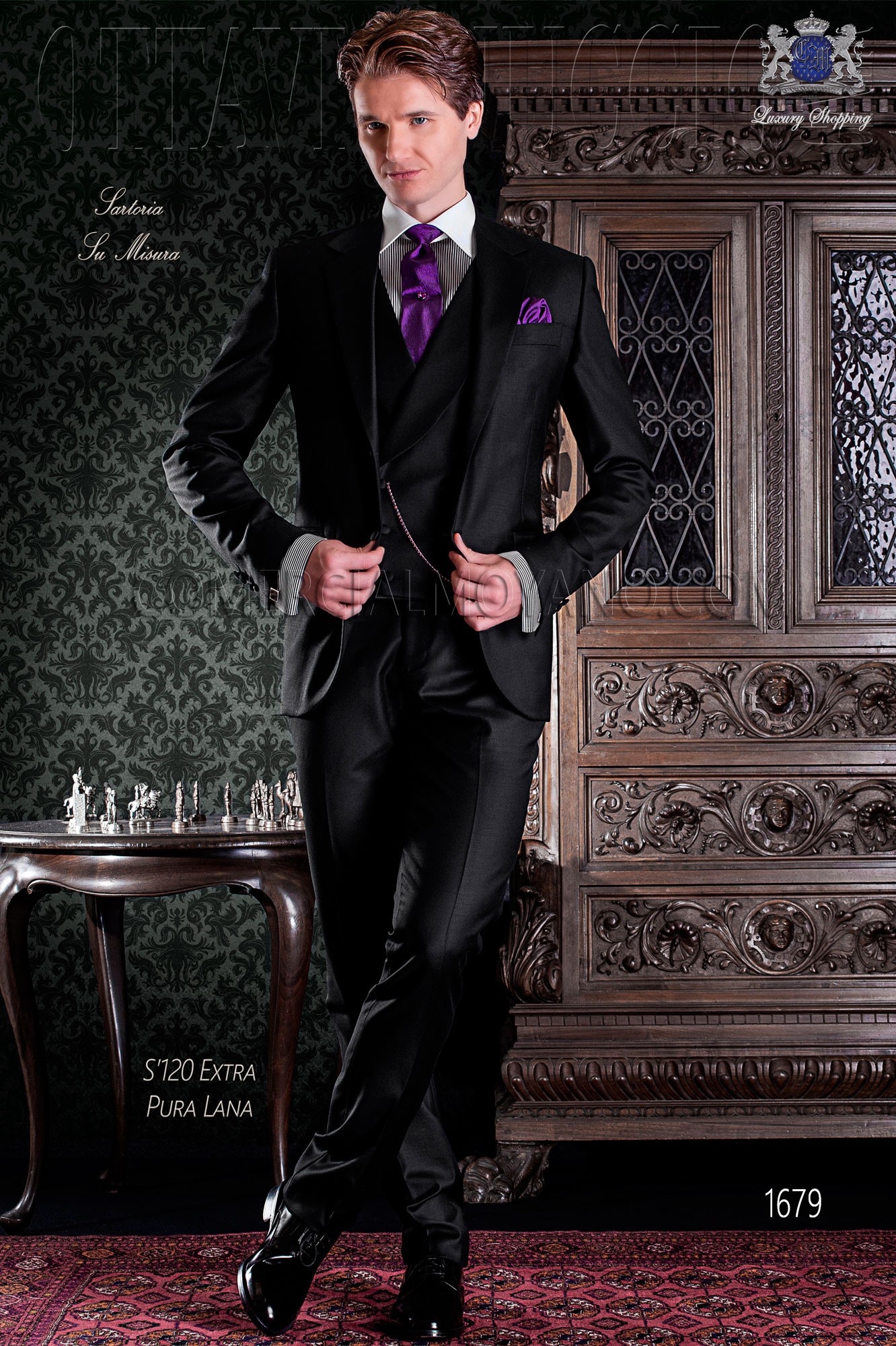 

Fashionable One Button Groomsmen Peak Lapel Groom Tuxedos Men Suits Wedding/Prom/Dinner Best Man Blazer(Jacket+Pants+Tie+Vest) 746, Same as image