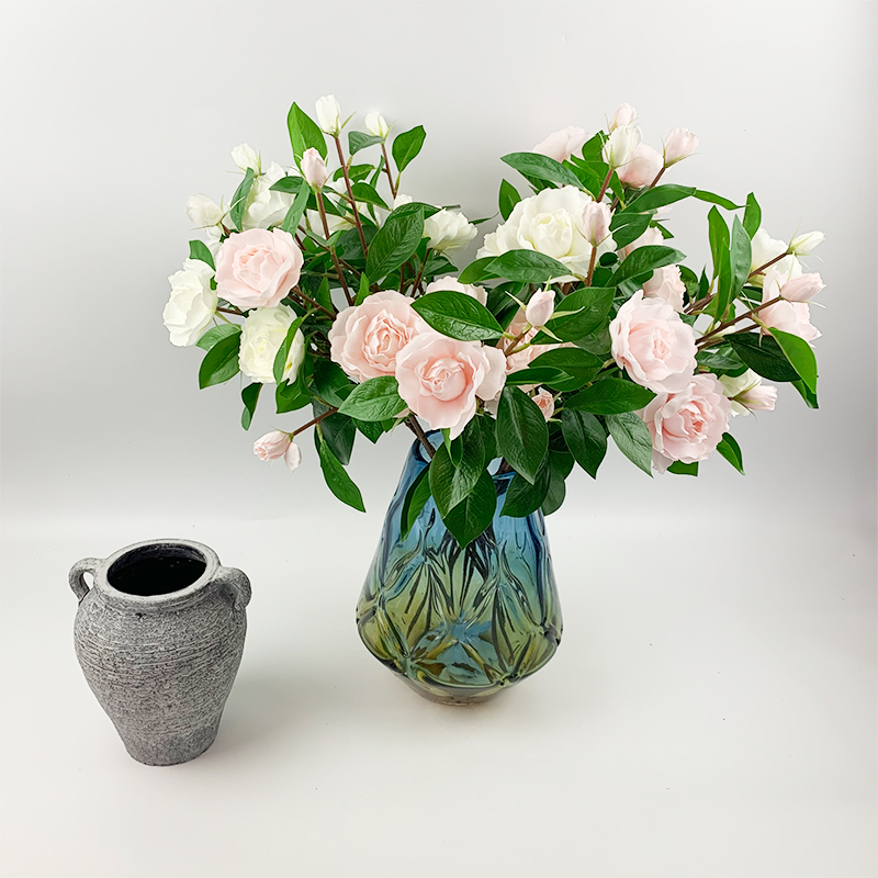 

58cm boutique gardenia bride wedding home DIY decoration simulation flower silk flower Christmas hotel table setting, Yellow