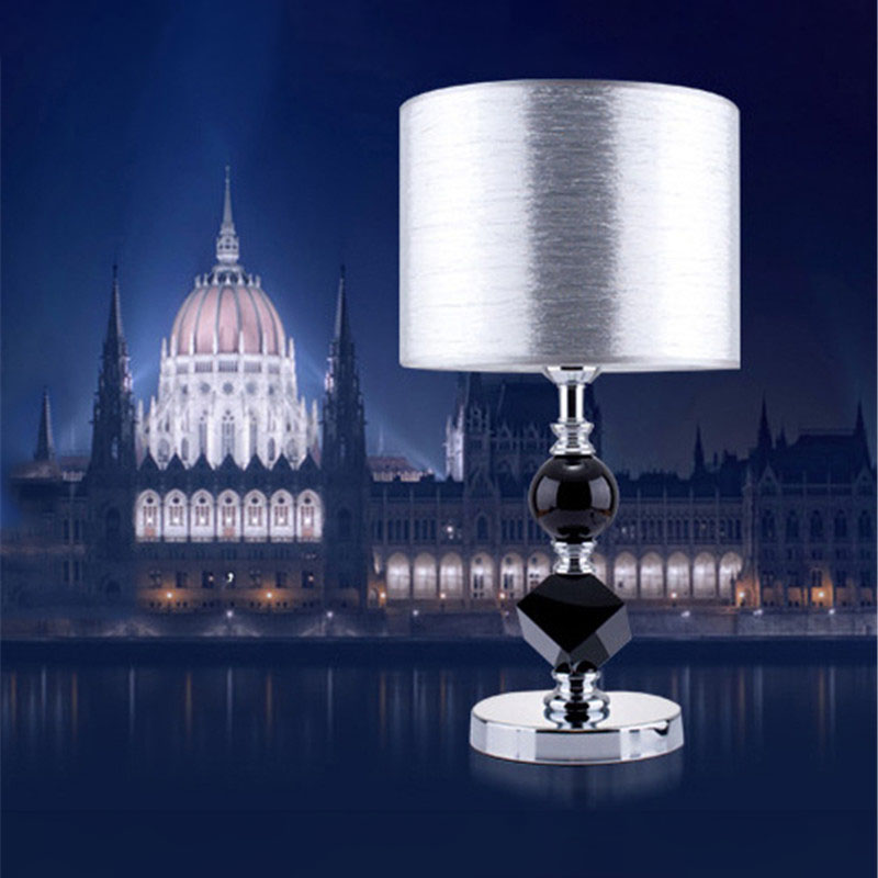 European lamps Hotel living room bedroom bedside light Modern minimalist decorative crystal table lamp LR011-image-531559173