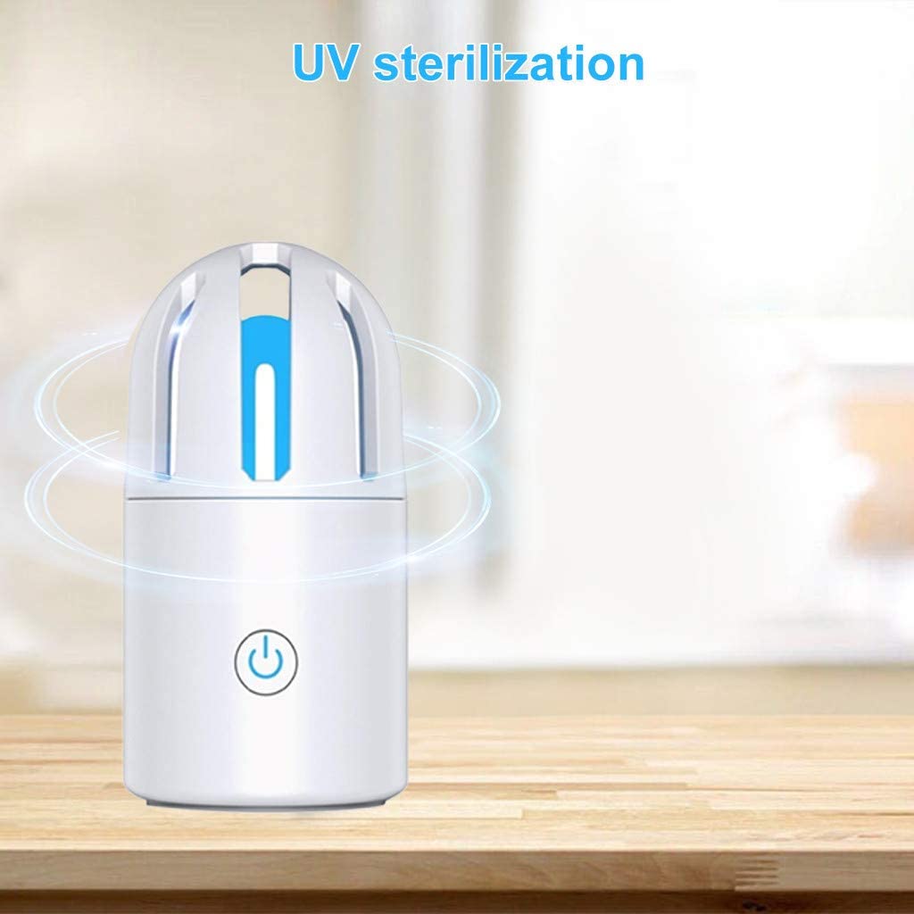 

Portable UVC 185-254nm Sterilizer Light, USB Rechargeable Germicidal Light for Car Office Household Wardrobe UV Disinfection Lamp