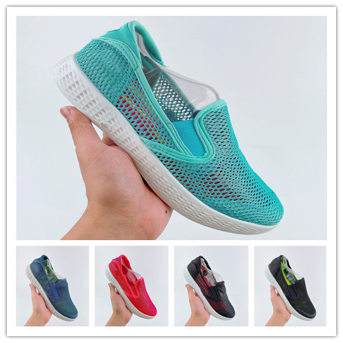 designer shoes for spring summer slip ons hollowed out black red blue mens running shoes women sports shoes casual sneakers des chaussures