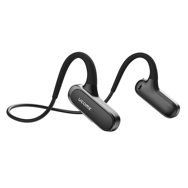 

G56 Wireless Headphones Bone Conduction Bluetooth 5.0 Earphones with Mic Sports Running Headsets for iPhone Huawei Xiaomi Cycling Driving, Black