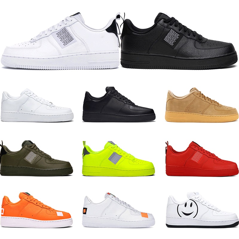 

2022 Men Utility Classic Black White Women Casual Shoes red Skateboarding High Low Cut Wheat trainer Sports Sneaker size Platform 36-45, Utility olive