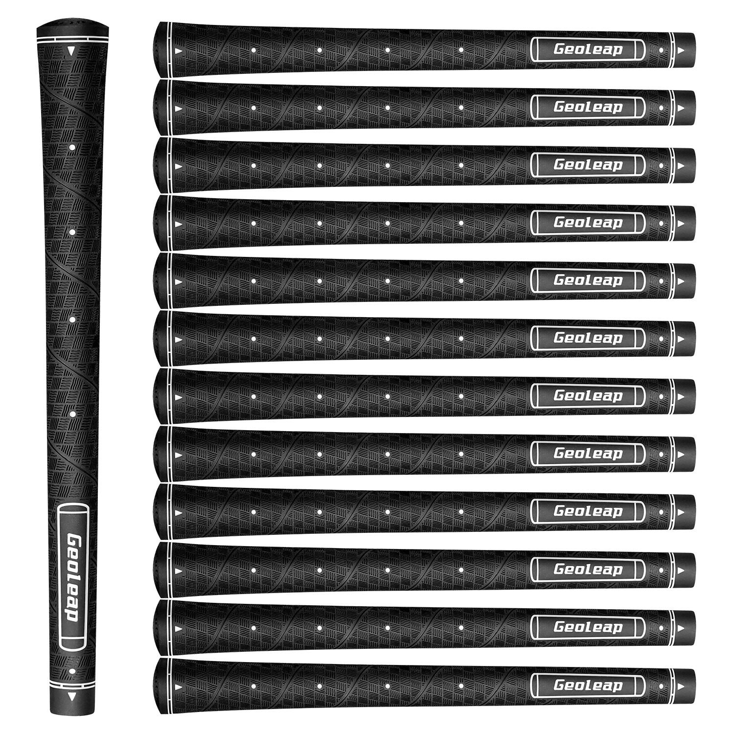 

Geoleap Golf Grips Memory Point assists Hand Placement, Anti-Slip,Golf Club Grips, Standard Size 4 Colors to choose
