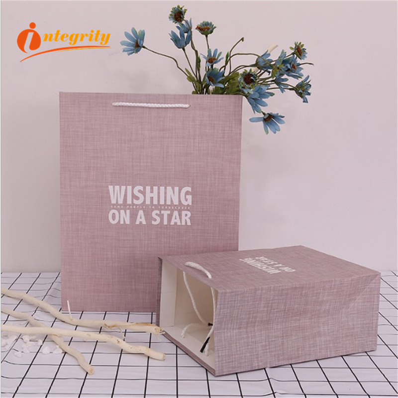 

INTEGRITY 10pcs 18*23*10cm /26*32*12 cm Paper Bag Hand Gift Bag Wedding Gift Birthday Party Paper Tote Can Be Customiz