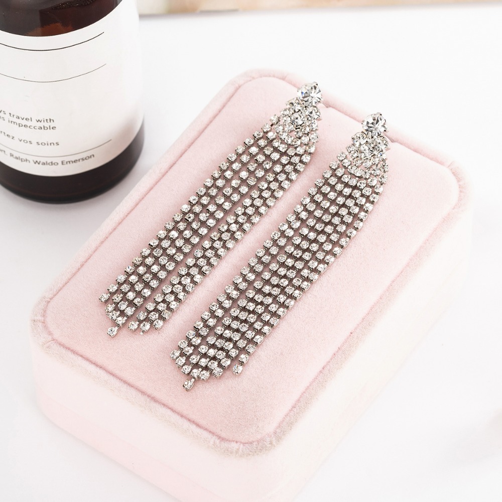 

Exceed Immortal Temperament All-match Ear Nail Sexy Ornaments Long Fund Tassels Ear Nail