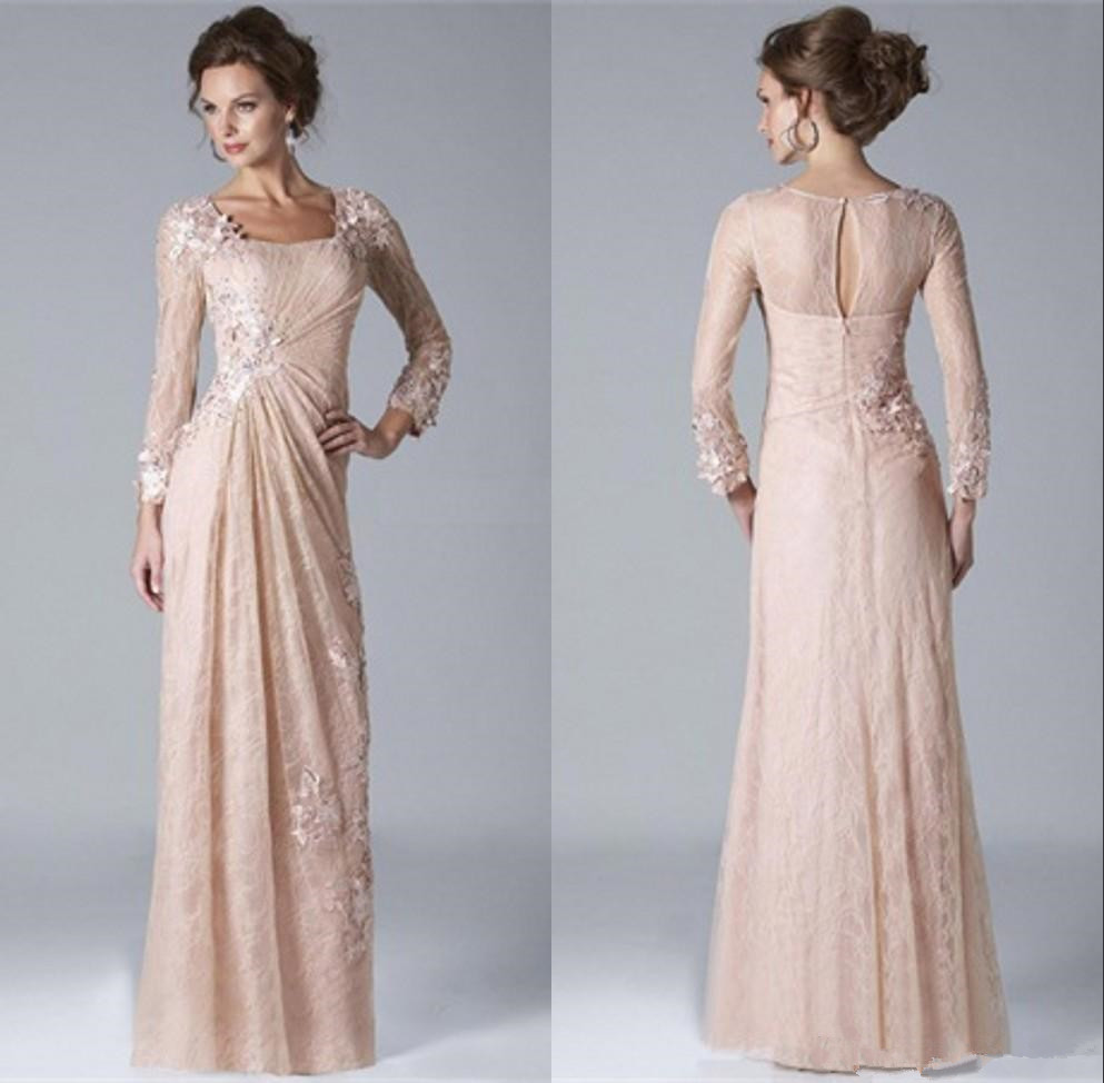 blush colored dresses for mother of the bride