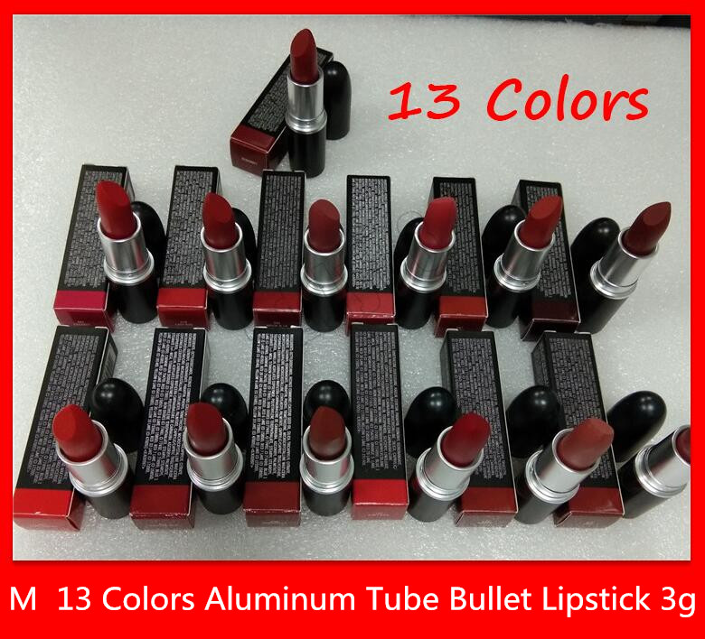 

Lip Makeup Matte Lipstick Luster Retro Bullet Lipsticks Frost Sexy 13 Colors 3g high quality, Mixed color