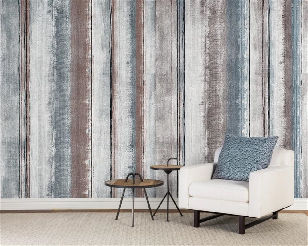 

Custom 3D Wallpaper Modern Simple Retro Vertical Bar Geometric TV Background Wall Painting Mural Wallpaper, Customize