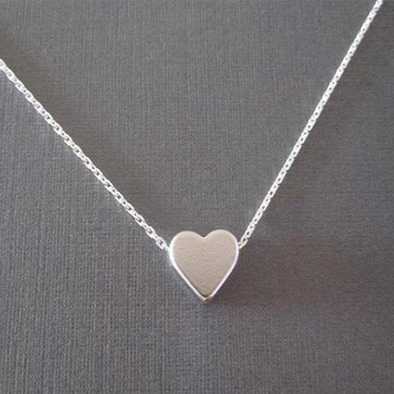 

Pendant Necklaces Tiny Heart Necklace For Women Long Chain Shape Gift Ethnic Bohemian Choker