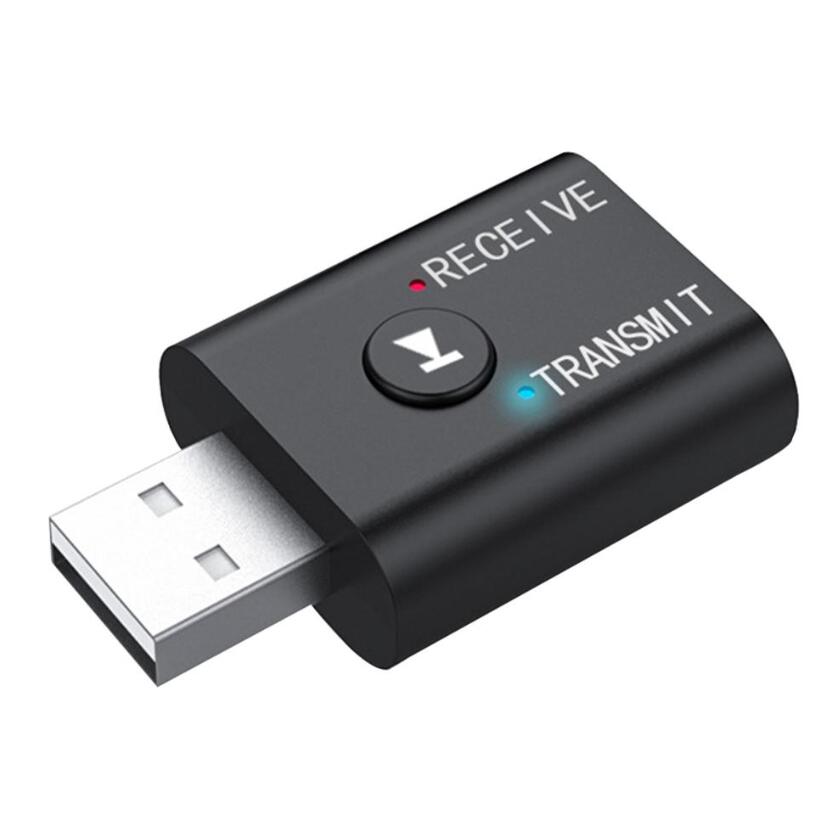 

Mini Wireless Bluetooth Receiver Adapter 5.0 Audio Transmitter Stereo Bluetooth Dongle AUX USB 3.5mm For Laptop TV PC Car Kit