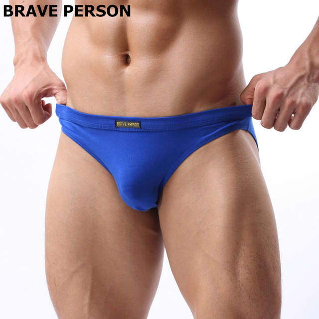 

Brand Brave Person gay underwear Mens solid Briefs High Quality Men Breathable Comfortable Briefs Cotton Underwear, Beige