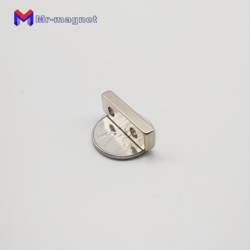10pcs f30x10x5 mm hole 4mm n35 strong square ndfeb magnet 30105 mm countersunk hole 4mm neodymium screw magnets 30mm x 10mm x 5mm-image-437498096