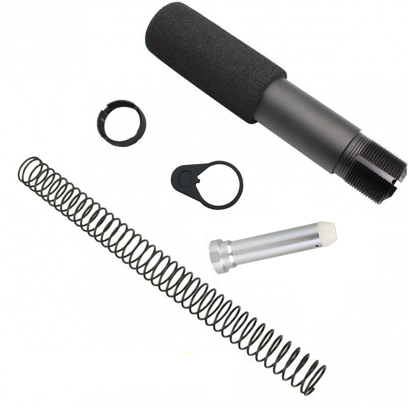 

Mil Spec .223 AR-15/M16 Pistol Buffer Tube Kit w/3.5" Foam Pad Cover Buffter Tube