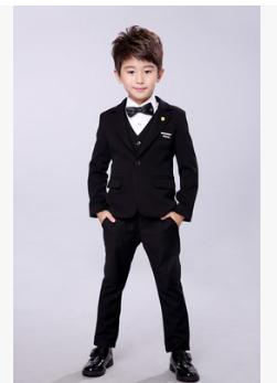 

Boys suits for weddings Kids Prom Suits Black/Red cotton Suits for Boys Tuxedo Children Costume 3pcs: jacket+pants+vest