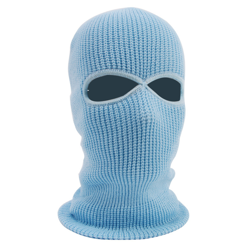 

2-Hole Ski Face Mask Balaclava Riding Warm Wind Caps Outdoor Fleece Hat Winter Sports Skiing Tactical Hats