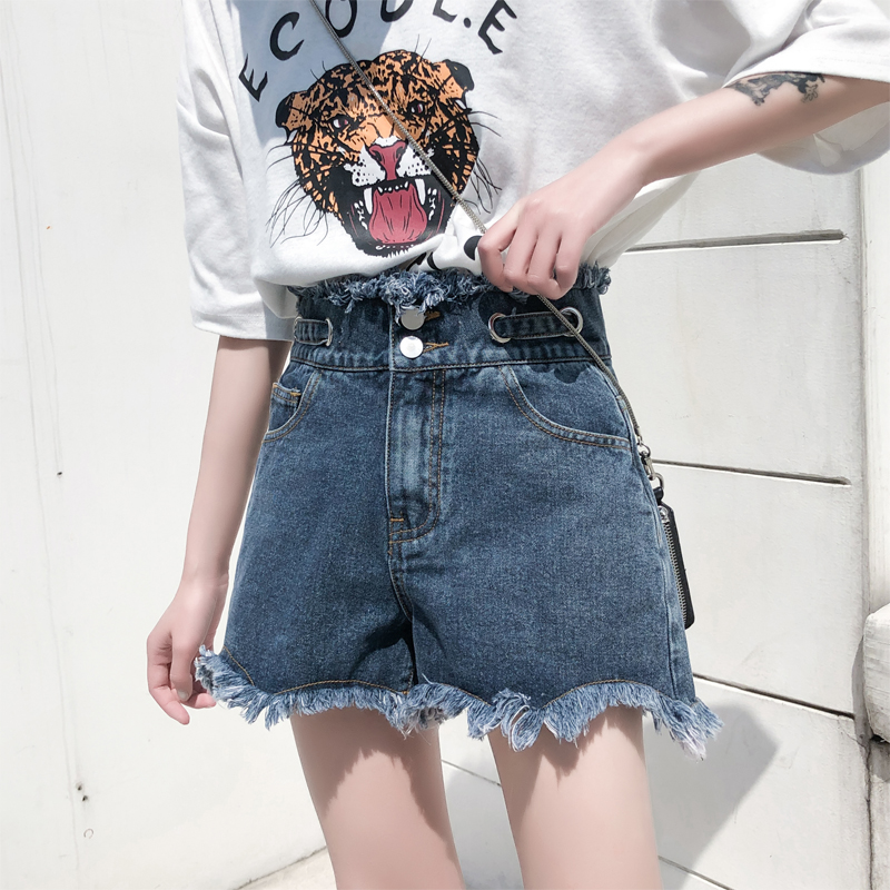 

Denim Shorts Women Black High Waist Jean Short Blue Jeans Woman Plus Size Short En Jeans Femme Korean Style Summer New