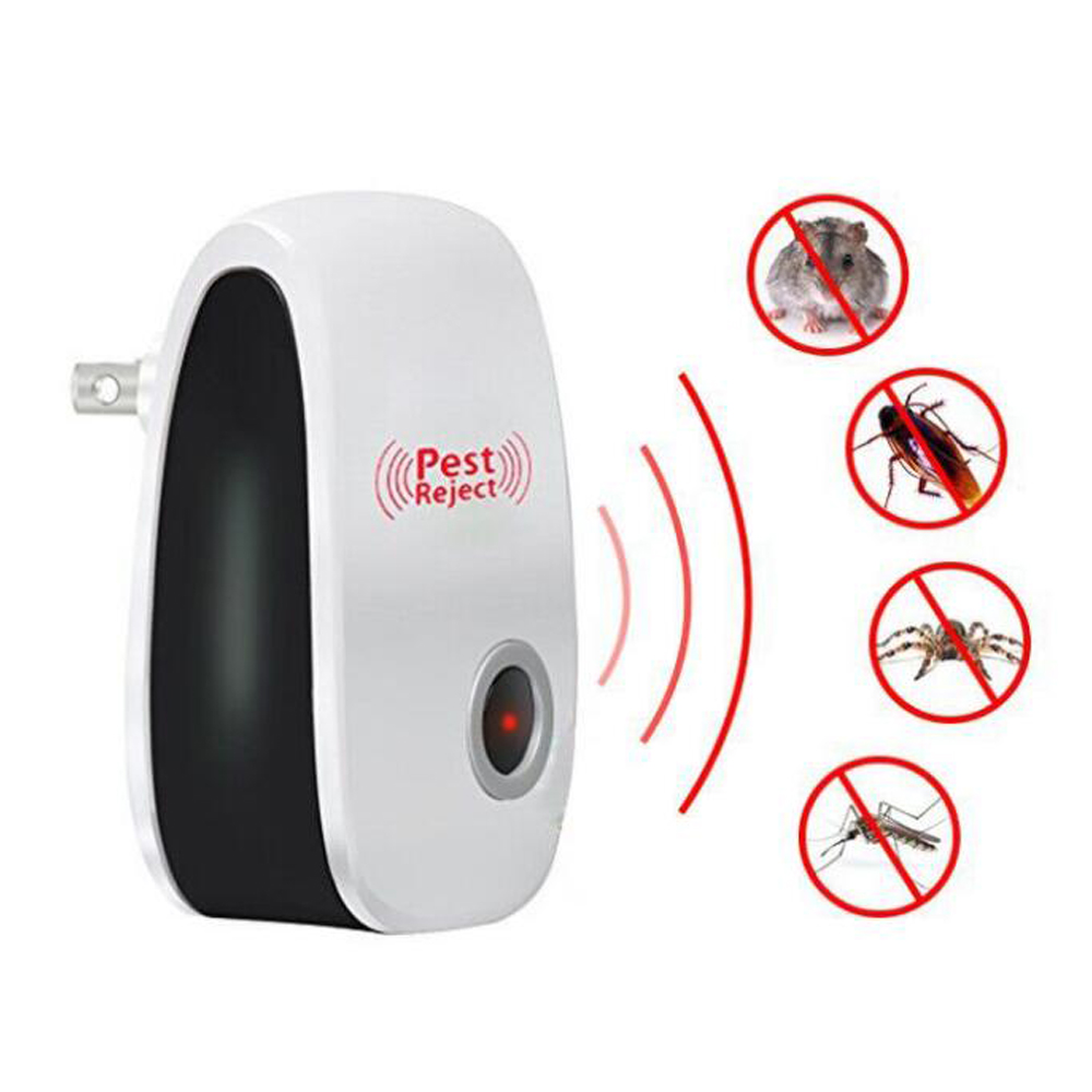 

Electronic Ultrasonic Anti Mosquito Insect Repeller Rat Mouse Cockroach Spiders Pest Reject Repellent Pest Control EU/US/UK Plug DBC BH3671