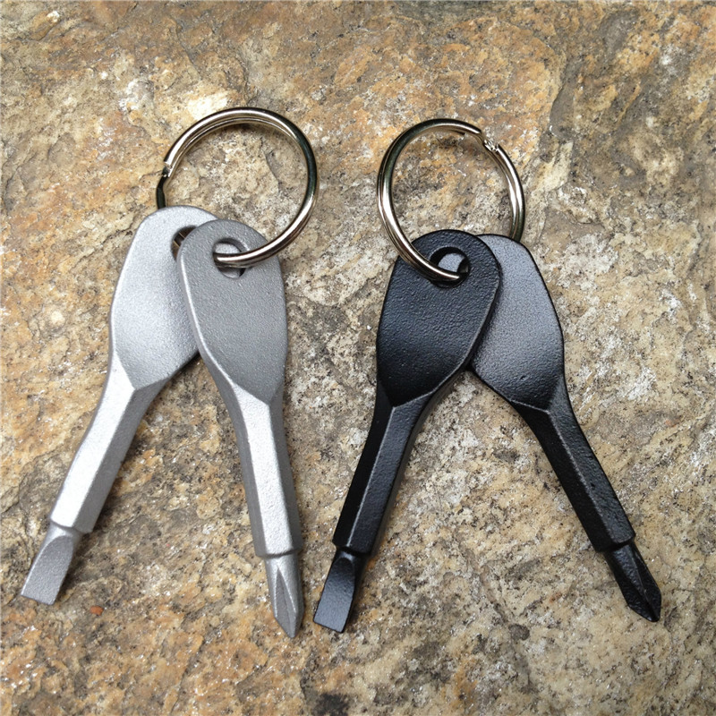 

Hot new EDC Multi-function Gadget Keychain One-word Phillips Screwdriver Screwdriver Keychain Outdoor Portable Multi-tool Keychain WCW255