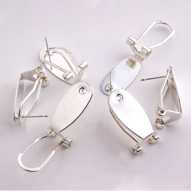 

Taidian Silver Fingernail Earring Post For Native Women Beadswork Earring Jewelry Finding Making 50 Pieces/lot