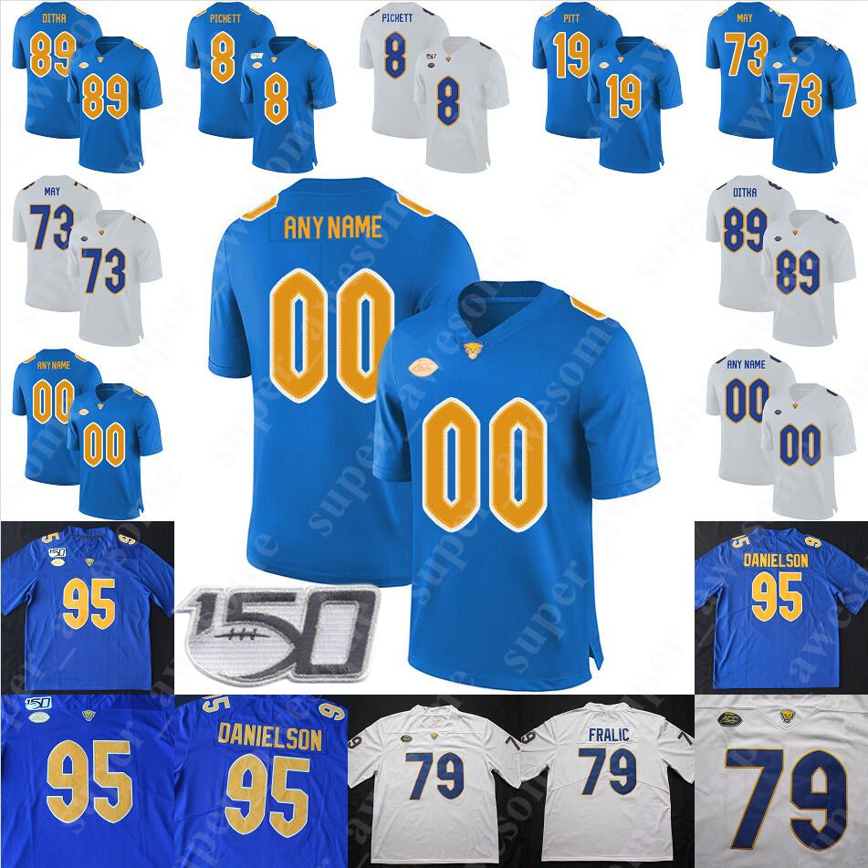

Pittsburgh College Football Jersey Kenny Pickett A.J. Davis Todd Sibley Jr Taysir Mack Maurice Ffrench Paris Ford Jaylen Twyman Nick Patti, White