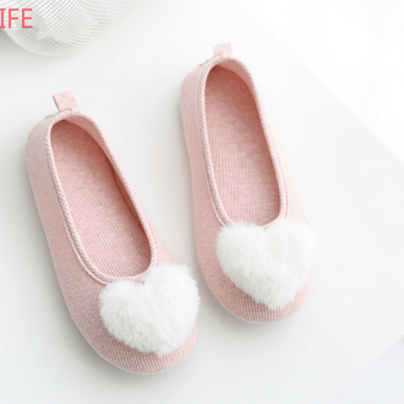 

Spring new style thin bag heel breathable soft bottom indoor home women slippers cotton female girl shoes, Pink