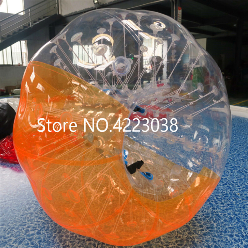 

high qulity 1.5m tpu inflatable zorb ball bubble soccer ball air bumper ball bubble football for adults