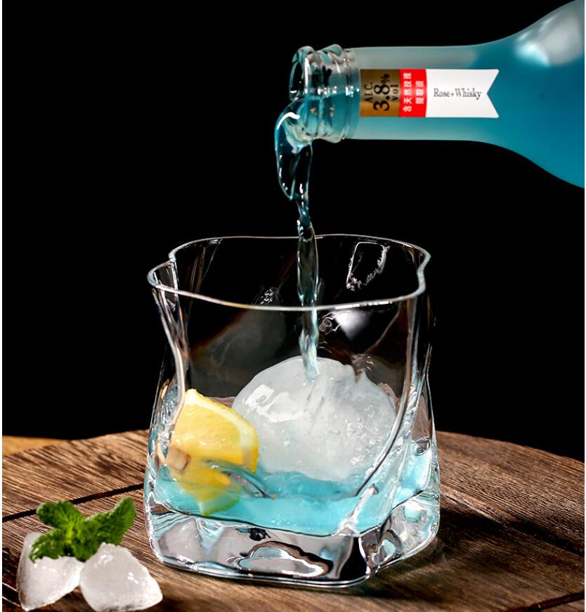 Whisky glass Drinkware foreign wine cup Japanese creative special shaped beer cups classical crystal strong ice hockey bowl-image-538981950