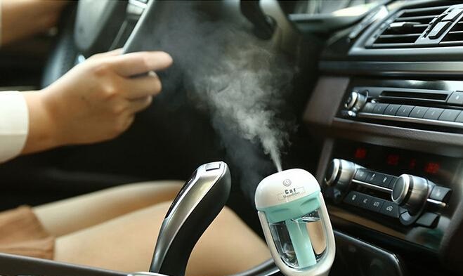 

NEW USB Car Plug Humidifier Fresh Refreshing Fragrance ehicular essential oil ultrasonic humidifier Aroma mist car Diffuser