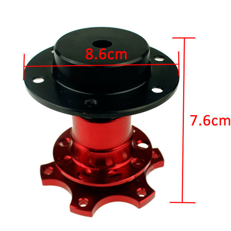 1PC Car Auto Steering Wheel Quick Release HUB Adapter Snap Off Boss Kit RED-image-470292145