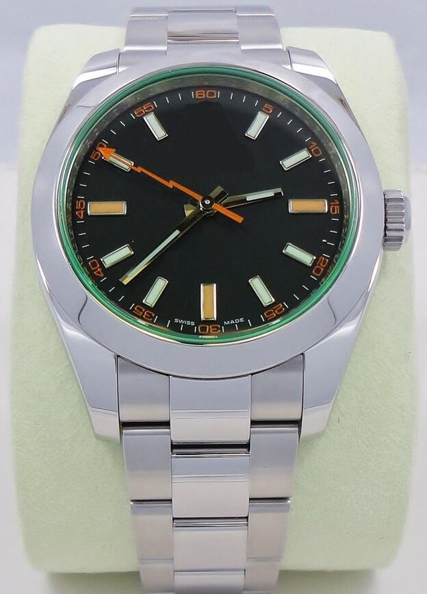 

Top Quality Wristwatch Black Stainless Steel 40mm 116400GV watches for men Green Automatic Mechanical Sapphire Men's Watches