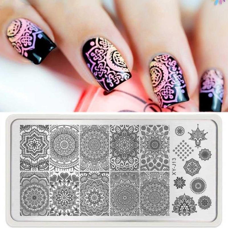 

Large Nail Art Image Stamp Template Plates Polish Stamping Manicure Image H0R0
