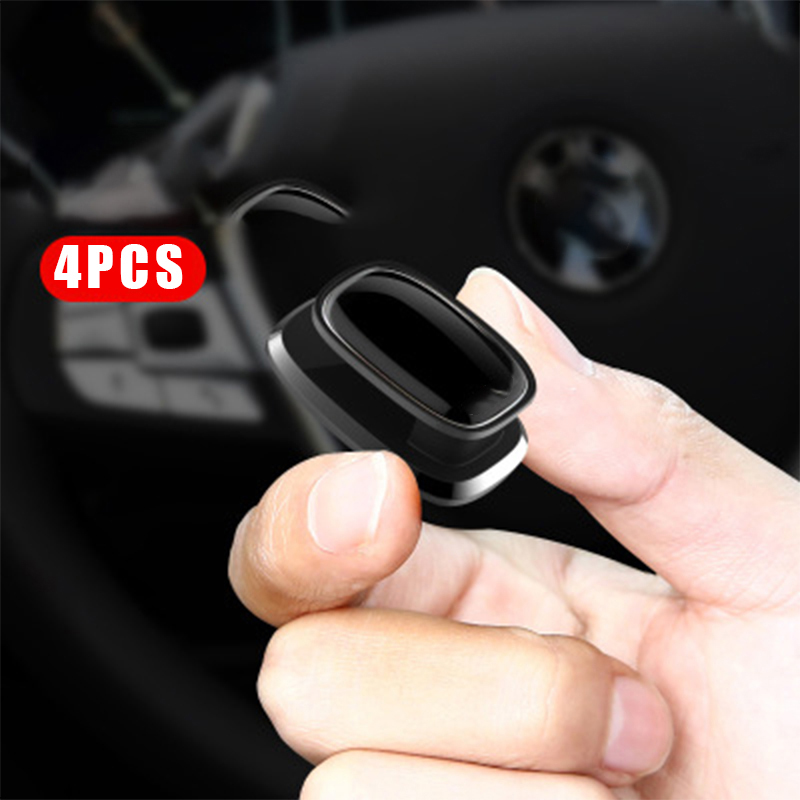 

4Pcs Car Clips USB Cable Organizer Storage Car Hook Sticker Holder Auto Fastener for Cable Headphone key Wall Hanger