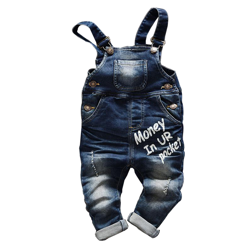 

Boys Suspender Pants Baby Boy Jeans Denim Overalls velvet Infant Jumpsuit for Girls Romper Kids Clothes Autumn Children Clothing