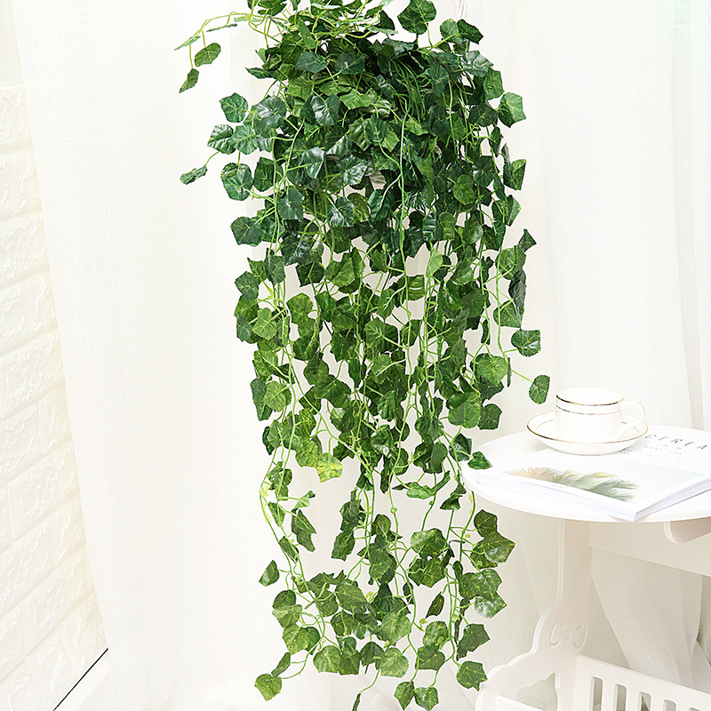 

Artificial Ivy Green Leaf Garland Plants Vine Fake Foliage Flowers Home Garden Leaves Decor Fake Epipremnum Aureum Rattan, D5