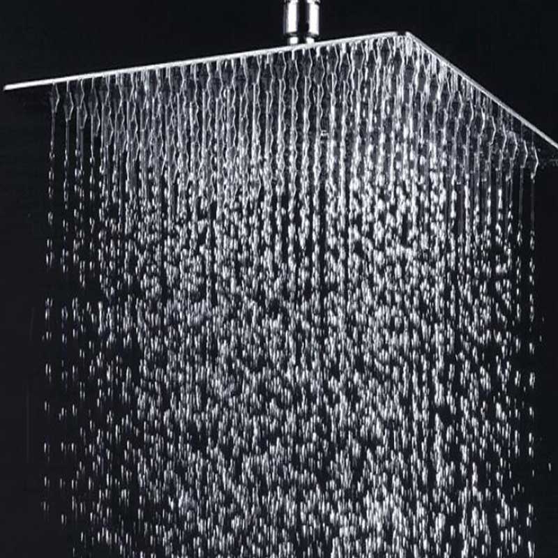 

Ultra Thin Large Size 500x500 400x400 rain shower head Chorme High Pressure Shower Head Bathroom Adjustable Ceiling rainfall shower