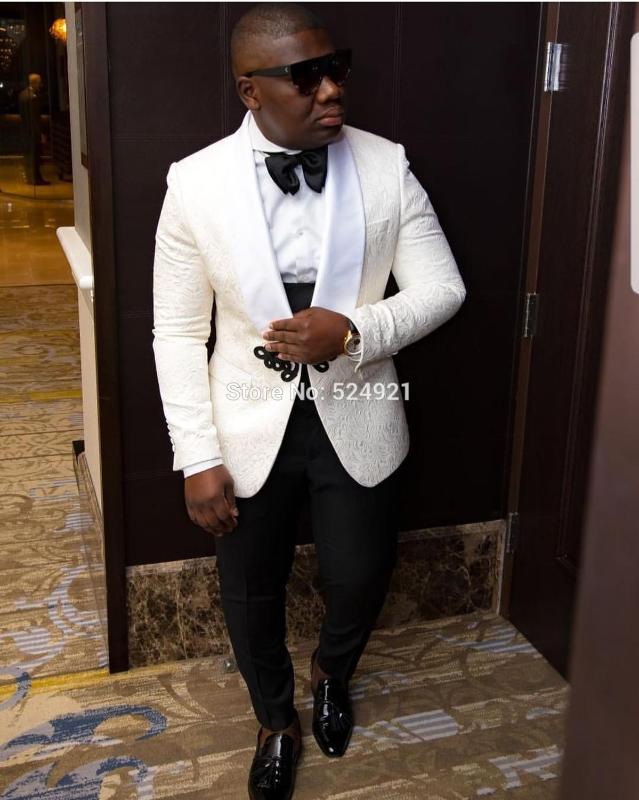 

Custom Made Men Suits Shawl Lapel Groom Tuxedos Pattern Best Men Wedding Groomsmen ( Jacket+Vest+Pants+Tie ) E142, Same the picture