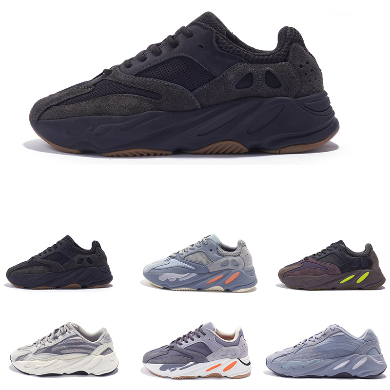 

700s Kanye West 700 Carbon Hospital Blue Salt Wave Runner Running Shoes Inertia For Mens Womens 3m Static Sports Sneakers size 36-45, Geode